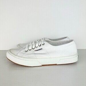 Superga 2750 Cotu Classic Canvas Sneaker White Women's Size 10